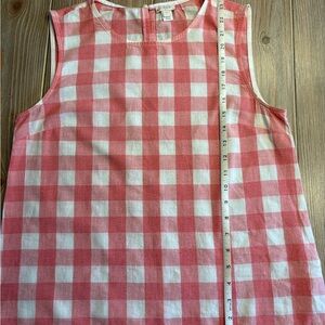 J Crew Checkered Sleeveless Top